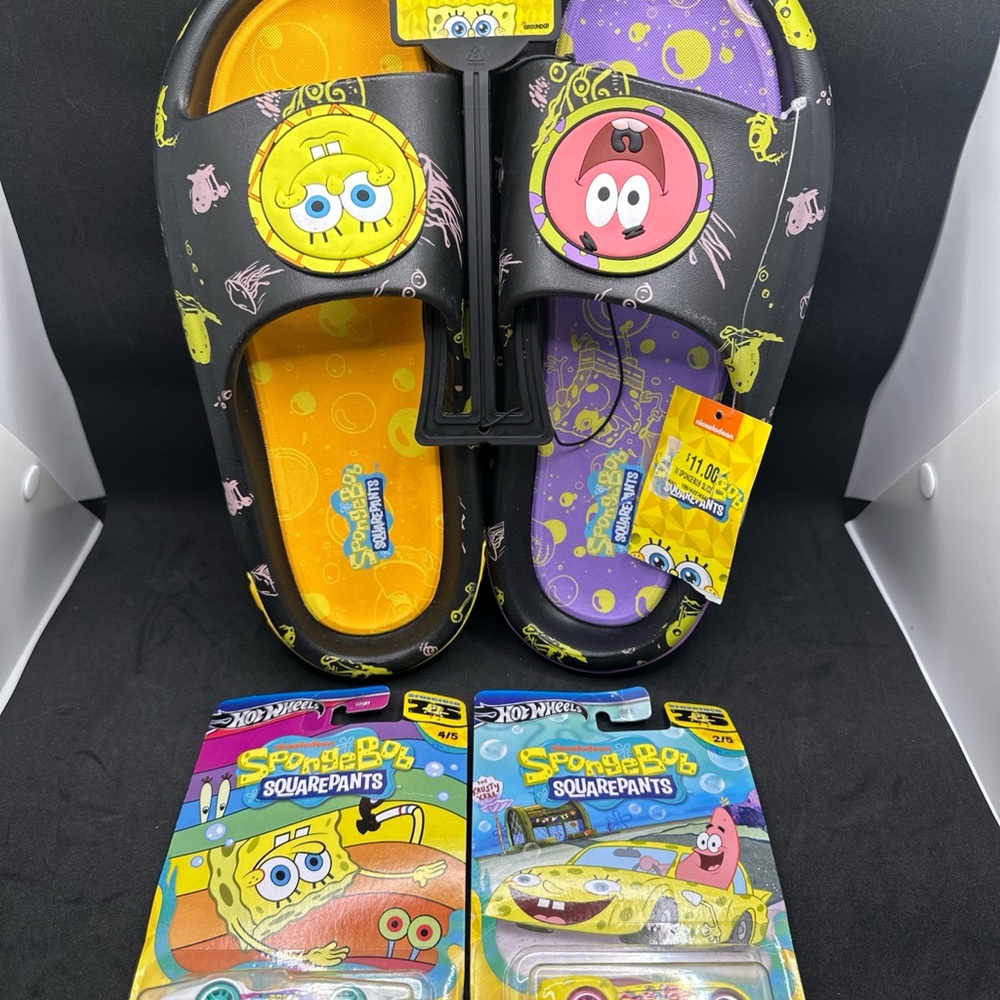 SpongeBob & Patrick Sandals Hotwheels Diecast Car 2 & 4 Out Of 5